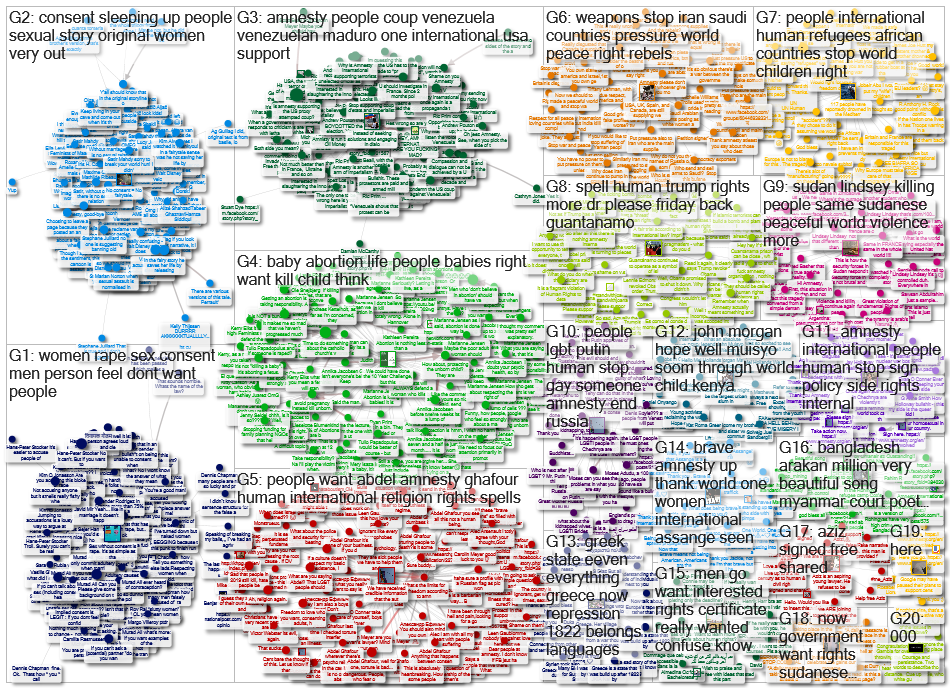 Amnesty International Facebook Post-Comment-Reply Network 20 100 2019-01-25